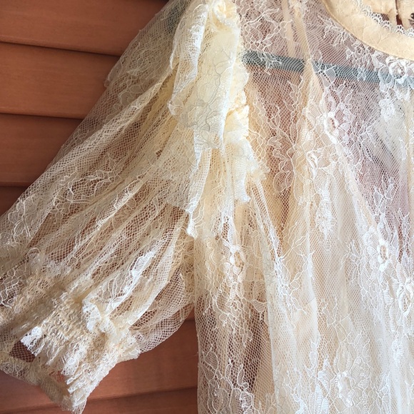 🔥Free People lace top - Picture 6 of 8